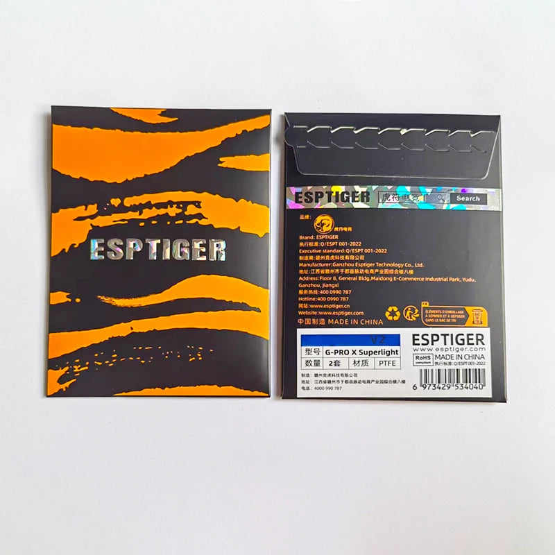 2 Sets/pack Esports Tiger Normal Mouse Feet Mouse Skate For G Pro X Superlight G PRO Wireless GPX2 GPW5 Mouse Glides Curve Edge