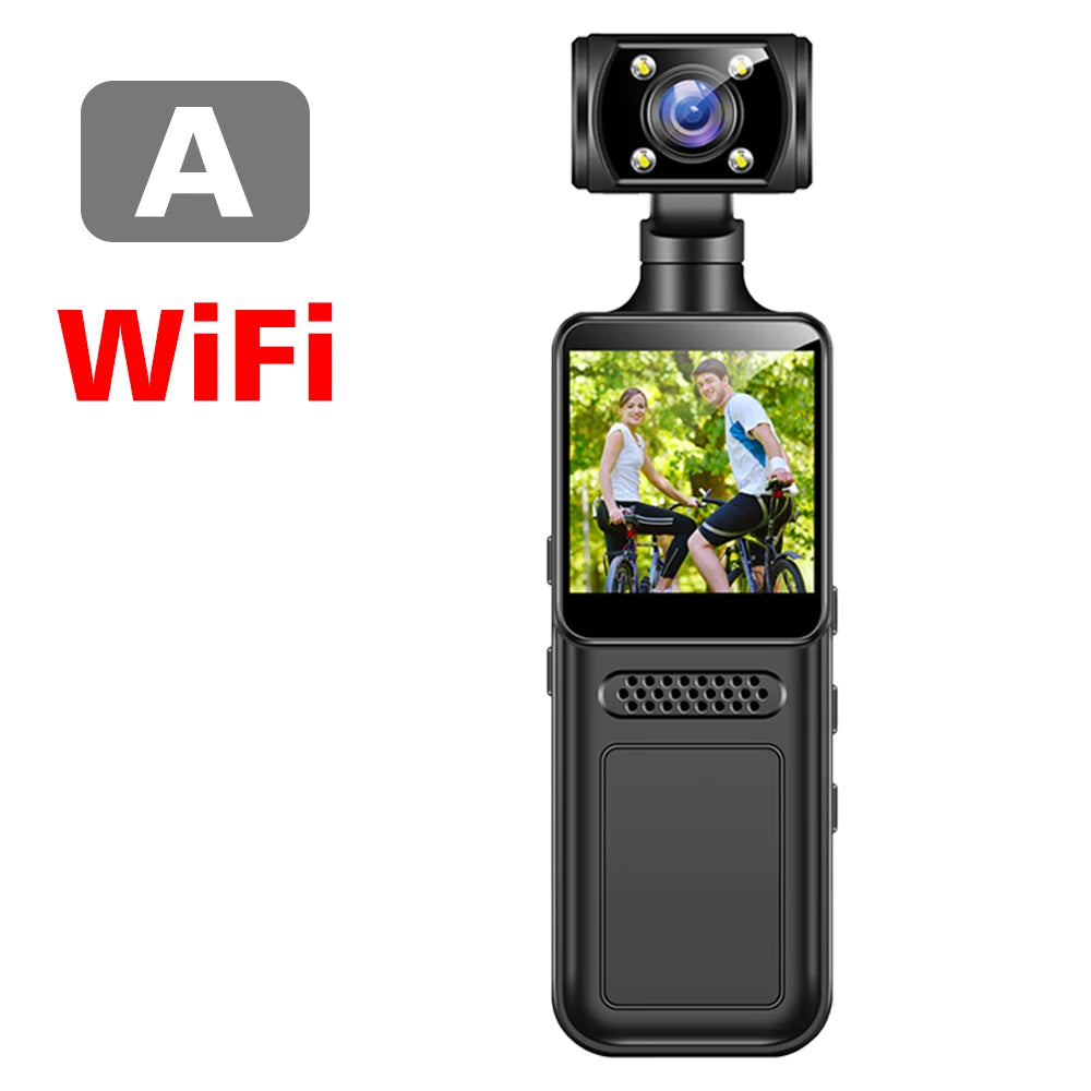 WiFi Mini Camera 4K HD Portable Digital Video Recorder Small BodyCam Night Vision Sport Bike DV Camcorder Wearable Miniature Cam