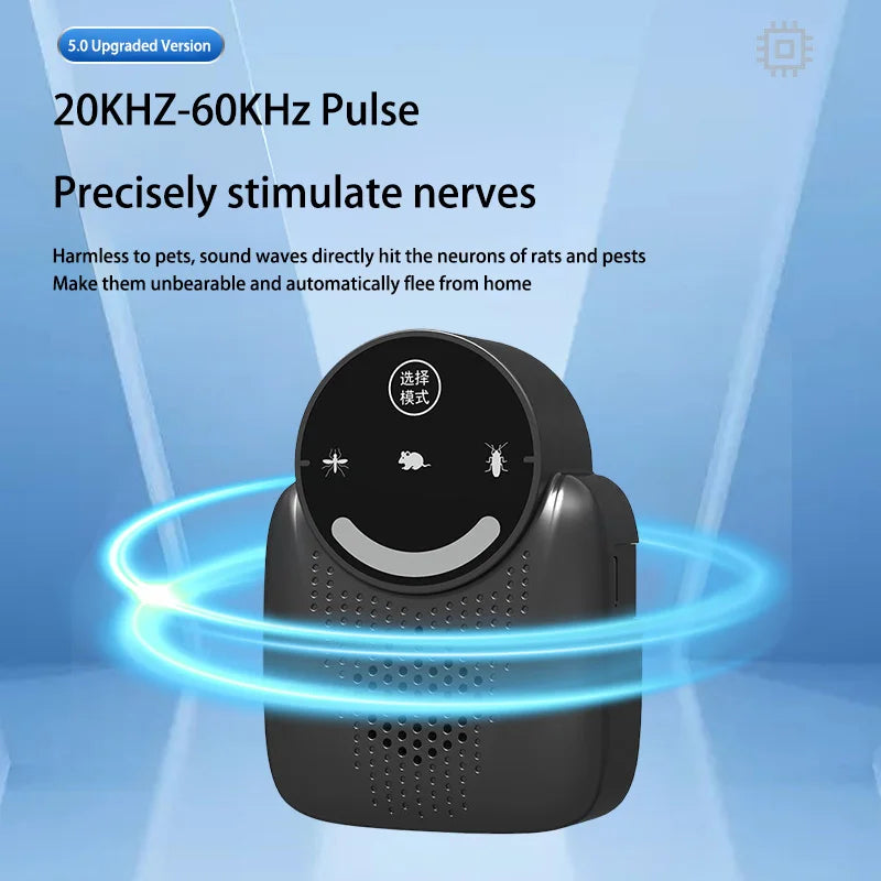 Ultrasonic Rodent Killing Catching Device Household Multifunctional Intelligent Variable Frequency Electronic Mouse Drive