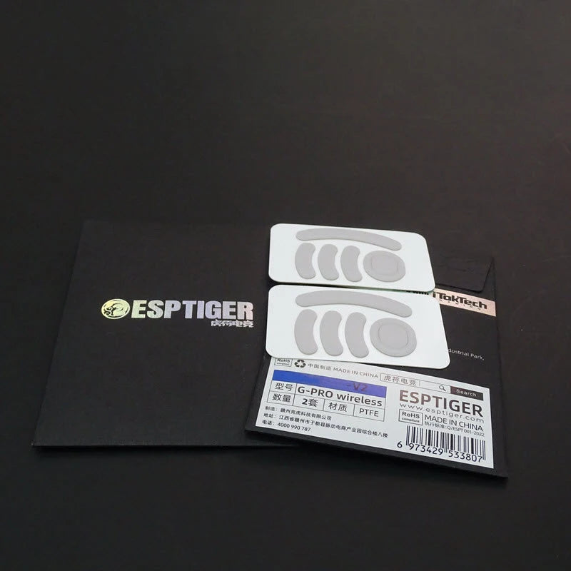 2 Sets/pack Esports Tiger Normal Mouse Feet Mouse Skate For G Pro X Superlight G PRO Wireless GPX2 GPW5 Mouse Glides Curve Edge