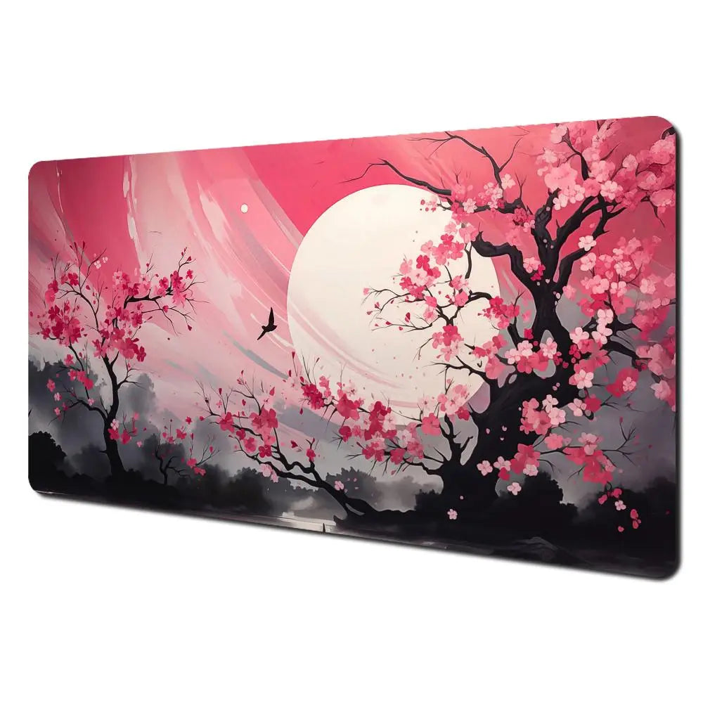 Red and black art landscapes Mouse Pad rubber anti-slip Desk Mat gamer pc accessories Gaming mat keypad expansion mousepad